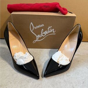 Christian Louboutin Black Heels with Transparent Detail